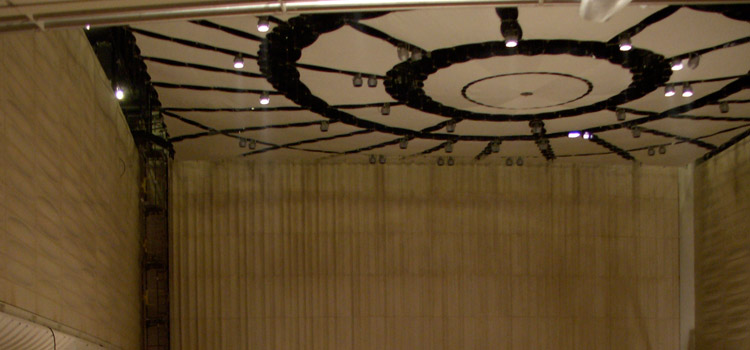 Fabric ceiling in Concert Hall
